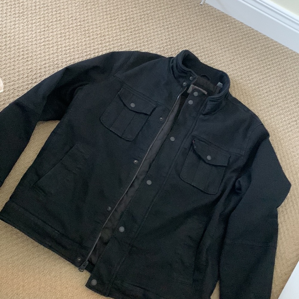 Levi’s black men’s jacket, XL